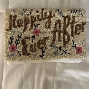 NWOT Beaded Wedding Day Clutch